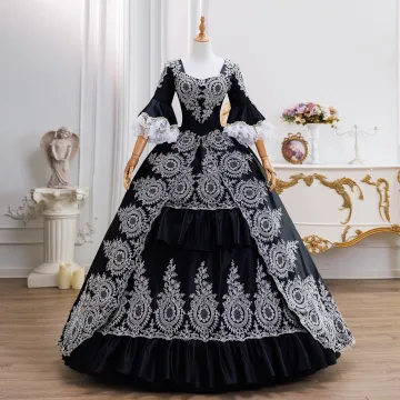 Vintage Retro Black Lace Flower Prom Dresses 2026 Ball Gown Square Neckline Bell Sleeves Backless Floor Length Long Formal Dresses