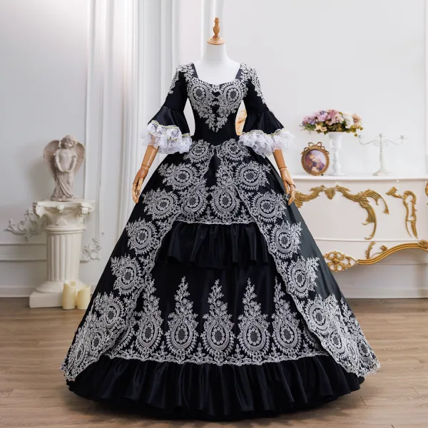 white black lace prom dress Unique black lace prom dresses S19263 – Simplepromdress