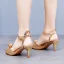 Sexy Gold Rhinestone Summer Evening Party Womens Sandals 2024 Ankle Strap 6 cm Stiletto Heels Open / Peep Toe Sandals High Heels