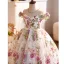 Flower Fairy Multi-Colors Sequins Lace Flower Birthday Flower Girl Dresses 2025 Ball Gown Off-The-Shoulder Sleeveless Backless Floor-Length / Long Tulle