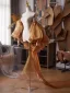 Fashion Khaki Handmade  Puffy Short Sleeve Jackets & wraps Prom shawl 2025 Tulle