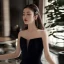 Charmant Noire Paillettes Princesse Robe De Soirée 2023 Bustier Sans Manches Dos Nu Longue Soirée Robe De Ceremonie