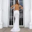 Sexy Vert Citron Paillettes Été Robe De Soirée 2022 Trompette / Sirène Bretelles Spaghetti Sans Manches Dos Nu Train De Balayage Soirée Robe De Ceremonie