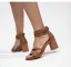 Roman Beige Street Wear Womens Sandals 2023 Ankle Strap 7 cm Thick Heels Open / Peep Toe Sandals High Heels