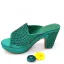 Chic / Beautiful Black Rhinestone Evening Party Womens Sandals Clutch Bags 2023 10 cm Thick Heels Open / Peep Toe Sandals High Heels Clutch Bags