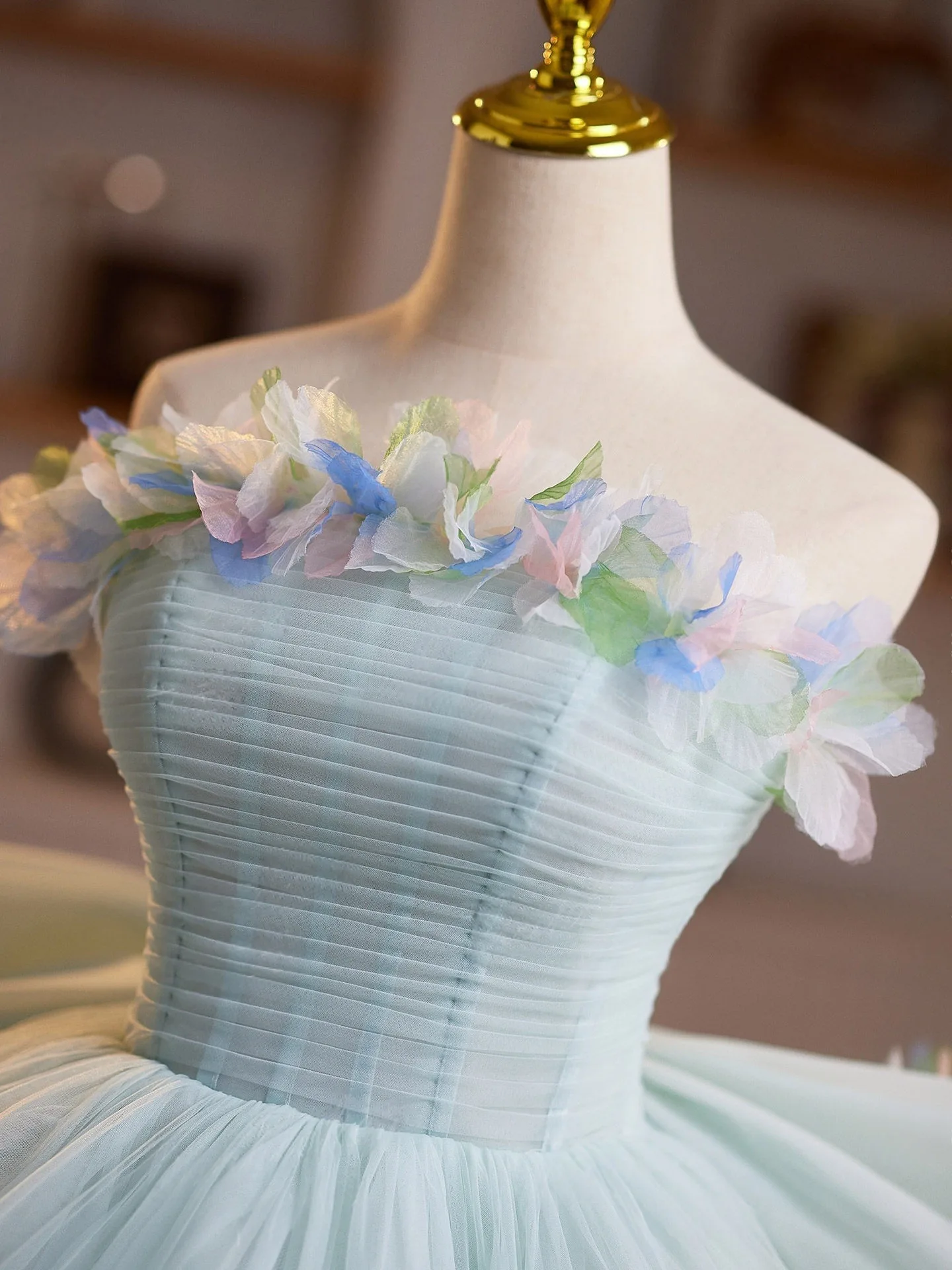 slim fit dress slacks Cute Tulle Hoco Dresses Light Blue Spaghetti Strap Graduation Dresses –  Viniodress main image 1