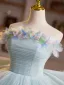 Mode Salbeigrün Applikationen Heimkehr Kurze Abiballkleider 2026 Ballkleid Bandeau Ärmellos Rückenfreies Festliche Kleider