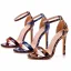 Sexy Schwarz Abend Sandalen Damen 2023 Knöchelriemen 11 cm Stilettos Peeptoes Sandaletten Hochhackige