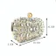 Charming Bling Bling Handmade  Rhinestone Evening Party Gold Clutch Bags 2023