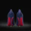 Chic / Beautiful Navy Blue Evening Party Leather Red Sole Pumps 2023 8 cm Stiletto Heels Pointed Toe Pumps High Heels