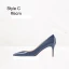 Schöne Marineblau Lackleder Abend Pumps 2023 10 cm Stilettos Spitzschuh Pumps Hochhackige