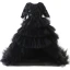 High Low Black Cascading Ruffles Prom Flower Girl Dresses 2022 Ball Gown Scoop Neck Sequins Short Sleeve Court Train Flower Girl Dresses