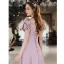Elegant Blushing Pink Prom Dresses 2022 A-Line / Princess V-Neck Beading Pearl Sequins Puffy Short Sleeve Backless Floor-Length / Long Prom Formal Dresses