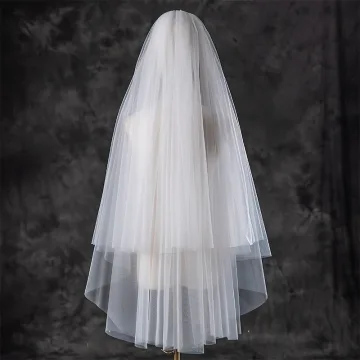Simple Blanche 1 M Tulle Voile De Mariée 2025