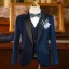 Navy Blue Long Sleeve Wedding Boys Wedding Suits 2025 Body Jewellery Coat Pants Shirt Tie Vest