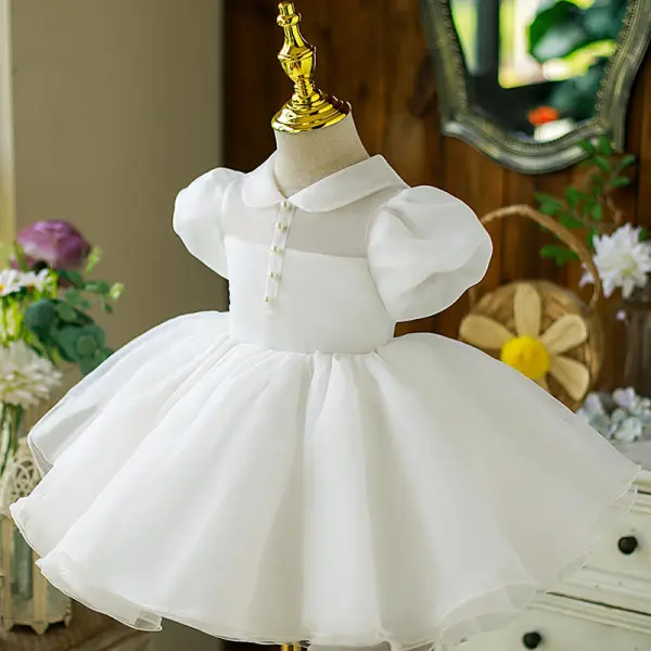 Modest Bridal by Mon Cheri MOD221 Bow Back Tulip Sleeve Bridal Dress
