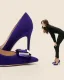Fashion Black Evening Party Rhinestone Suede Leather Pumps 2023 10 cm Stiletto Heels Pointed Toe Pumps High Heels