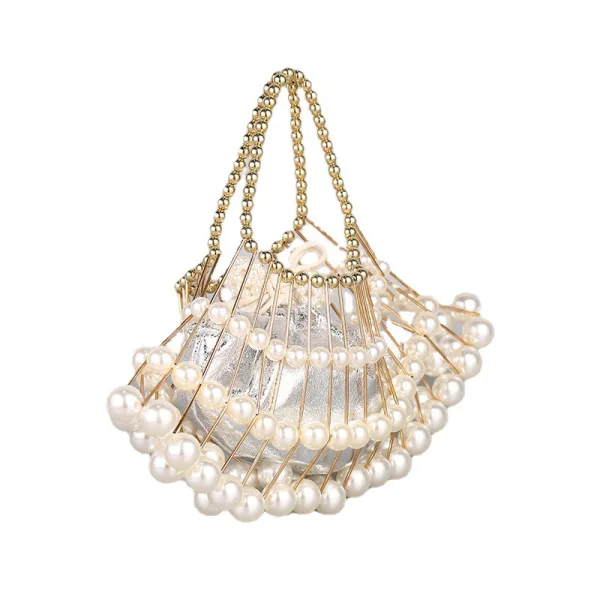 Vintage / Retro Amazing / Unique White Cocktail Party Prom Pearl Clutch Bags 2023