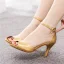 Chic / Beautiful Gold Evening Party Womens Sandals 2023 7 cm Stiletto Heels Ankle Strap Open / Peep Toe Sandals High Heels