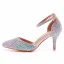 Chic / Belle Multi-Couleurs Faux Diamant Chaussure De Mariée 2022 7 cm Talons Aiguilles Bride Cheville À Bout Pointu Mariage Talons Hauts
