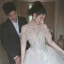 Charming Champagne Beading Sequins Rhinestone Prom Dresses 2024 Trumpet / Mermaid Off-The-Shoulder Short Sleeve Backless Sweep Train Prom Formal Dresses