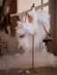 Éthéré Blanche Volants Fait main Soirée Tulle châle 2026