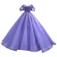High End Lavendel Perlenstickerei Pailletten Ballkleider 2023 Ballkleid Bandeau Ärmellos Rückenfreies Sweep / Pinsel Zug Festliche Kleider