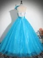 Bling Bling Azul Lentejuelas Vestidos de gala 2024 Ball Gown Sin Tirantes Sin Mangas Sin Espalda Bowknot Largos Gala Vestidos Formales