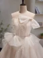 Sexy Ivoire Paillettes Perlage Perle Robe De Fête 2023 Bustier Noeud Sans Manches Dos Nu Longue Cocktail Soirée Robe De Ceremonie