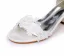 Élégant Blanche En Dentelle Fleur Chaussure De Mariée 2024 Mariage Bride Cheville 5 cm Talons Épais Peep Toes / Bout Ouvert Sandales Talons Hauts