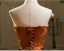 Sexy Brown Sequins Velvet Evening Dresses 2024 Trumpet / Mermaid Strapless Bow Sleeveless Backless Floor-Length / Long Evening Party Formal Dresses
