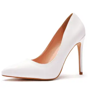 Chic Belle Blanche Bureau Ol Escarpins 2023 11 Cm Talons Aiguilles À Bout Pointu Escarpins Talons Hauts