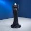 Haut de Gamme Noire Fait main Perle Paillettes Robe De Soirée 2023 Trompette / Sirène Encolure Dégagée Manches Longues Dos Nu Train De Balayage Soirée Robe De Ceremonie