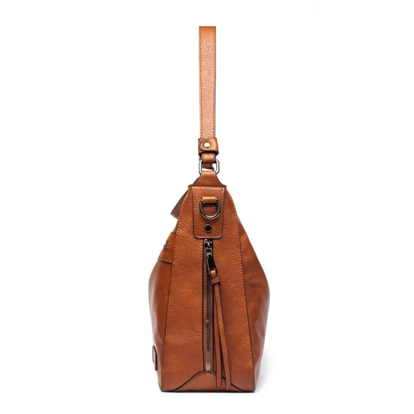 Vintage / Retro Brown Street Wear Shoulder Bags Women's Bags 2023