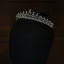 Eleganckie Srebrny Rhinestone Stop Cyrkon Ślub Tiara 2022 Ozdoby Do Włosów Ślubne