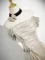Sexy Champagne Prom Dresses 2024 Trumpet / Mermaid Off-The-Shoulder Short Sleeve Backless Floor-Length / Long Prom Formal Dresses