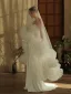 High-end White Handmade  Flower 3 m Wedding Veils 2025 Tulle