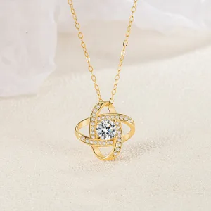 Chic Beautiful Gold Rhinestone Sterling Silver Necklaces Accessories 2023