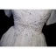Sexy Grey Beading Pearl Rhinestone Prom Dresses 2023 A-Line / Princess Off-The-Shoulder Short Sleeve Backless Floor-Length / Long Prom Formal Dresses
