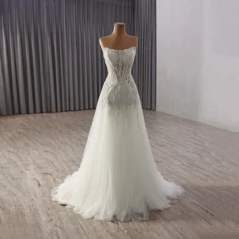Sexy Blanco Rebordear Lentejuelas Vestidos De Noche 2025 A Line Princess Sin Tirantes Sin Mangas Sin Espalda Largos Noche Vestidos Formales
