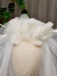 Fashion White Handmade  Flower Wedding Veils 2025