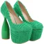 Unusual Green Cocktail Party Pumps High Heels 2023 16 cm Stiletto Heels Round Toe Pumps