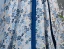 Chic / Beautiful Navy Blue Printing Prom Dresses 2024 A-Line / Princess V-Neck Short Sleeve Bow Sash Backless Floor-Length / Long Prom Formal Dresses