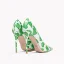 Chic / Beautiful Green Heart-shaped Prom Pumps 2023 Leather 10 cm Stiletto Heels Pointed Toe Pumps High Heels