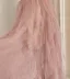 Chic / Beautiful Blushing Pink Cascading Ruffles Prom Dresses 2023 A-Line / Princess Strapless Sleeveless Backless Floor-Length / Long Prom Formal Dresses