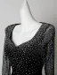 Sexy Black Sequins Evening Dresses 2026 Trumpet / Mermaid V-Neck Long Sleeve Floor-Length / Long Formal Dresses