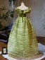 Chic / Beautiful Sage Green Prom Dresses 2024 Ball Gown Off-The-Shoulder Sleeveless Backless Floor-Length / Long Prom Formal Dresses