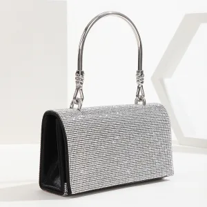 Glitter Mode Rhinestone Zwarte Avond Handtassen 2023