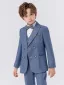 Pool Blue 6-piece Long Sleeve Wedding Boys Wedding Suits 2024 Body Jewellery Coat Pants Shirt Tie Vest