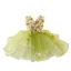 Flower Fairy Sage Green Appliques Birthday Short Flower Girl Dresses Ball Gown 2023 V-Neck Sleeveless Flower Girl Dresses